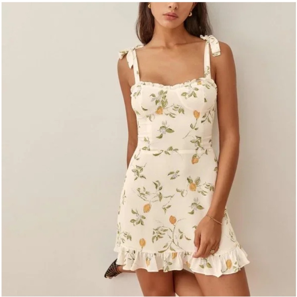 COPY - Reformation Christine in Citron US 4